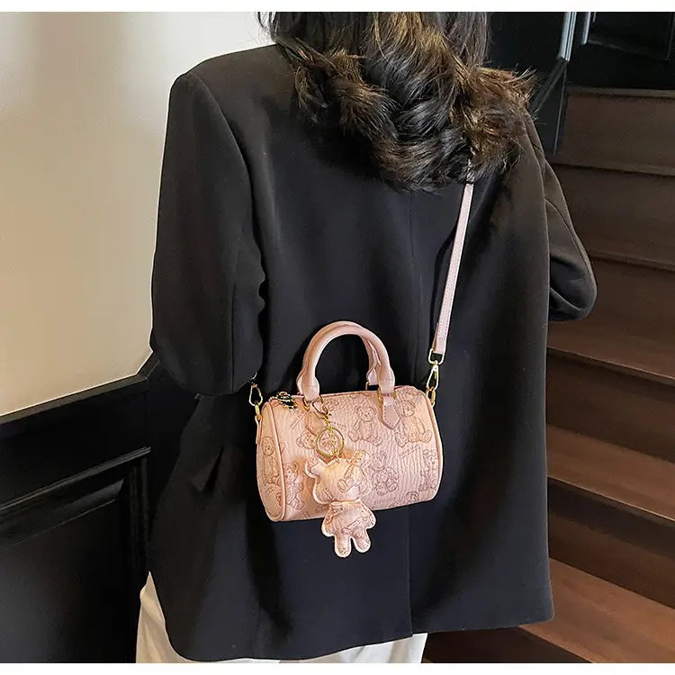 Women's Printed Crossbody Bag with Leather Handles — feature 17