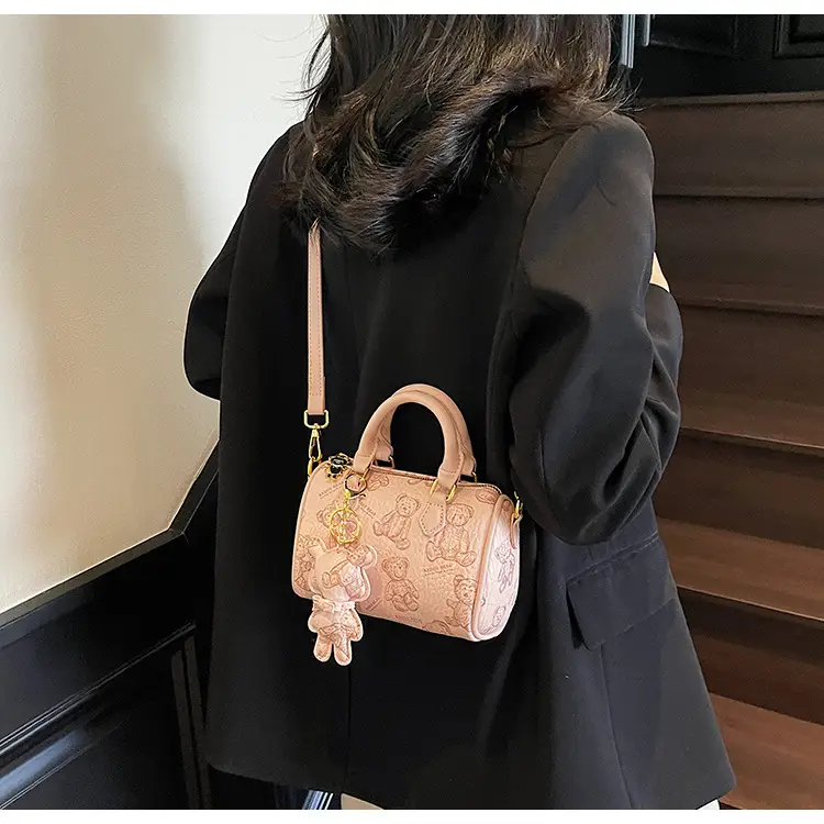 Women's Printed Crossbody Bag with Leather Handles — feature 18