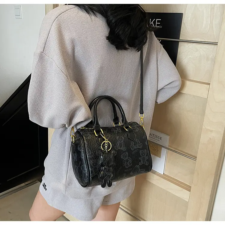 Women's Printed Crossbody Bag with Leather Handles — feature 20