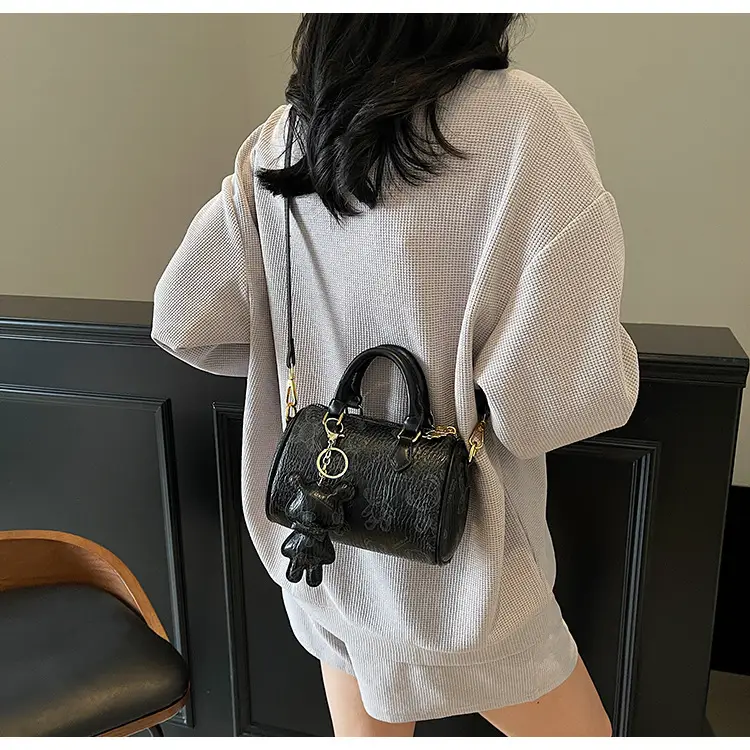 Women's Printed Crossbody Bag with Leather Handles — feature 22