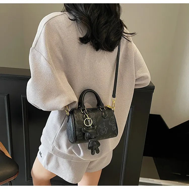 Women's Printed Crossbody Bag with Leather Handles — feature 23