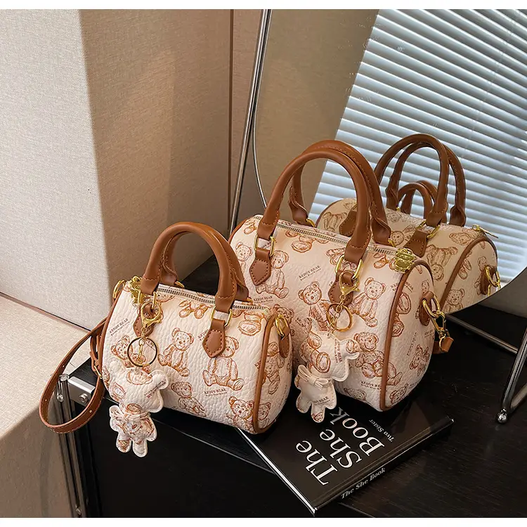 Women's Printed Crossbody Bag with Leather Handles — feature 29