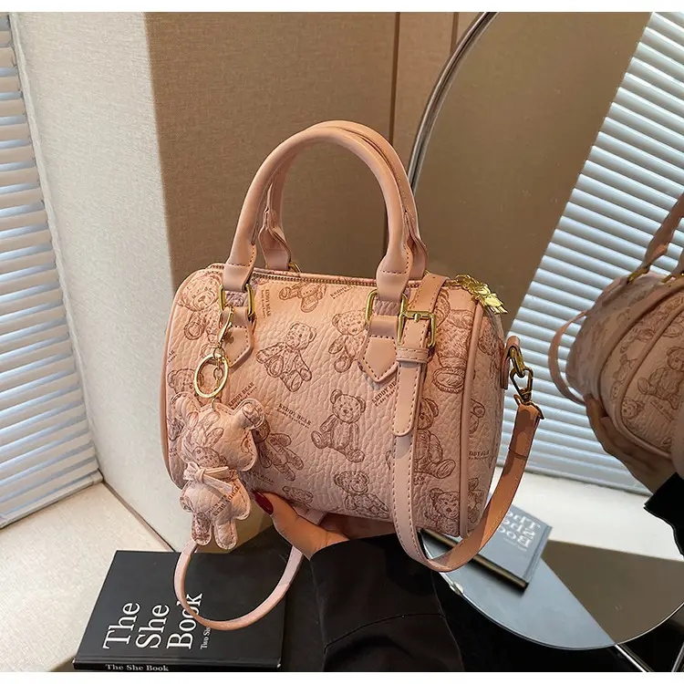 Women's Printed Crossbody Bag with Leather Handles — feature 33