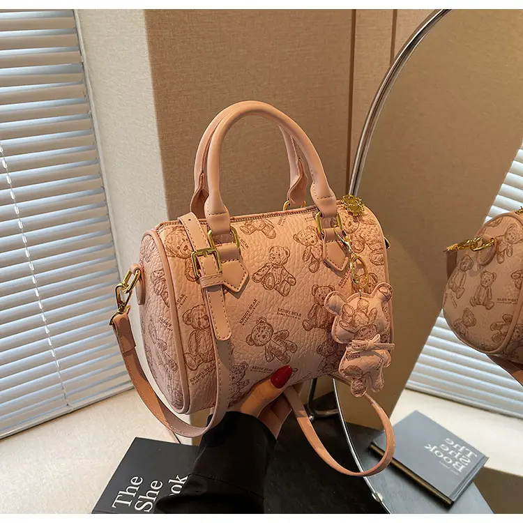 Women's Printed Crossbody Bag with Leather Handles — feature 34