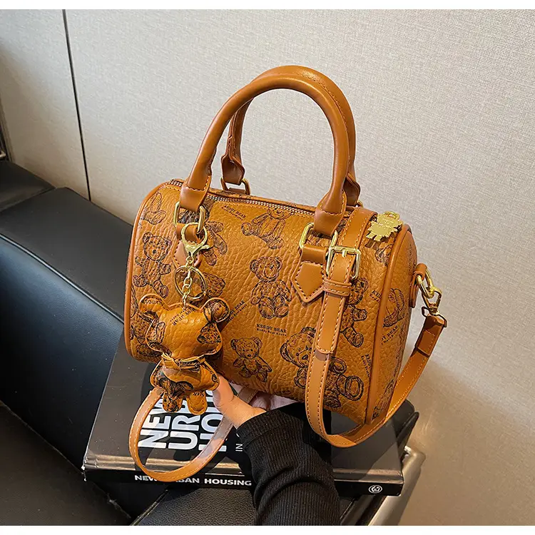 Women's Printed Crossbody Bag with Leather Handles — feature 36