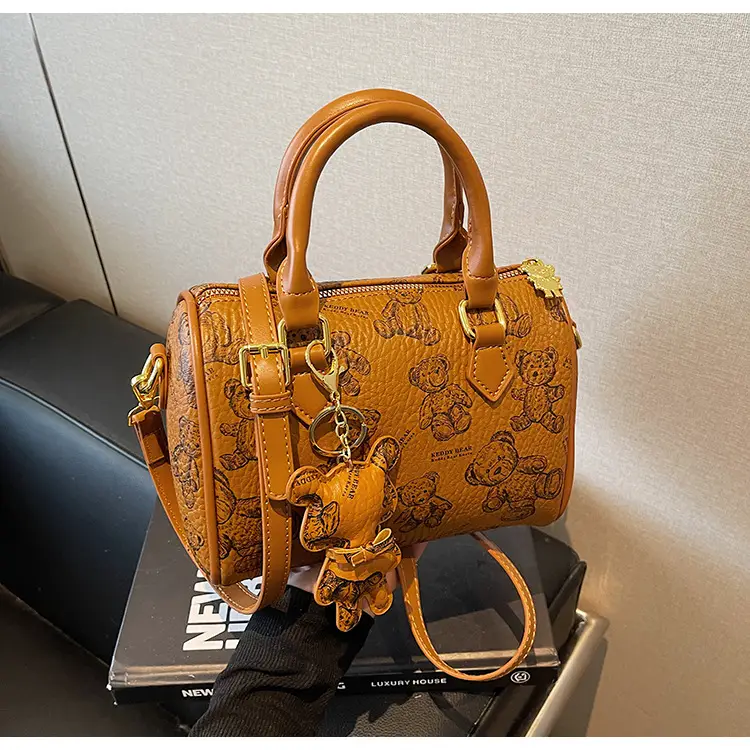 Women's Printed Crossbody Bag with Leather Handles — feature 37