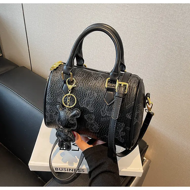 Women's Printed Crossbody Bag with Leather Handles — feature 39