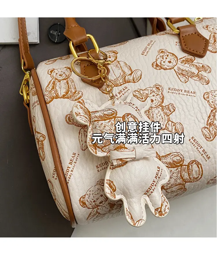 Women's Printed Crossbody Bag with Leather Handles — feature 5