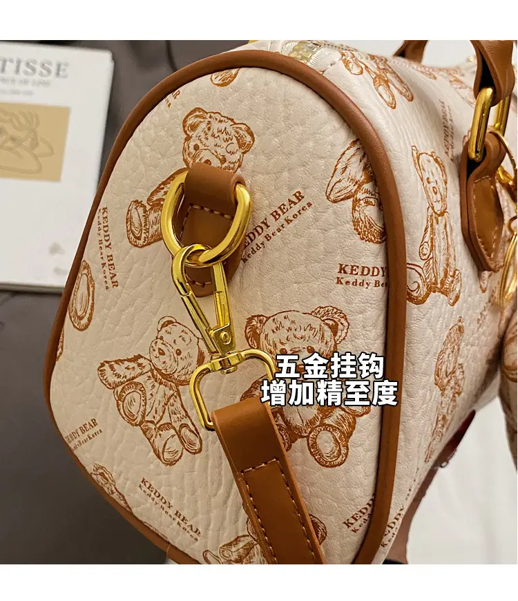 Women's Printed Crossbody Bag with Leather Handles — feature 7