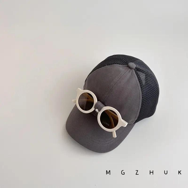 Children's Cotton Cap with Glasses for Boys Girls Spring Autumn