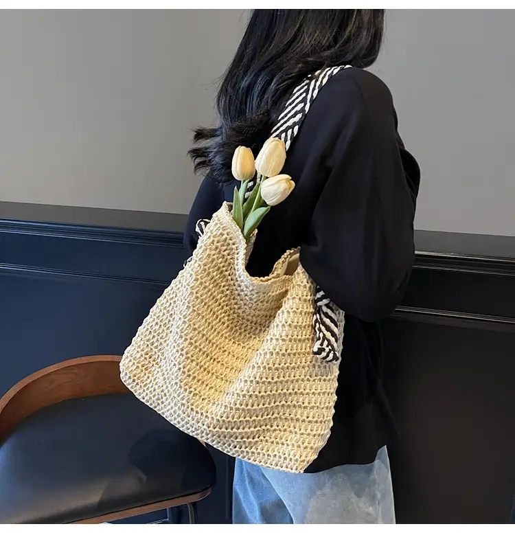 Women Straw Bag Large Capacity 2025 New Seaside Beach — feature 18