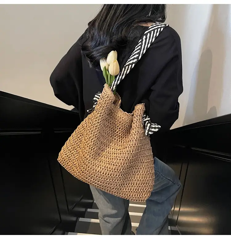 Women Straw Bag Large Capacity 2025 New Seaside Beach — feature 20