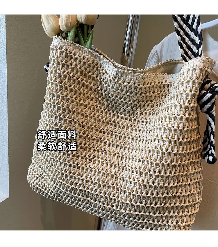 Women Straw Bag Large Capacity 2025 New Seaside Beach — feature 3