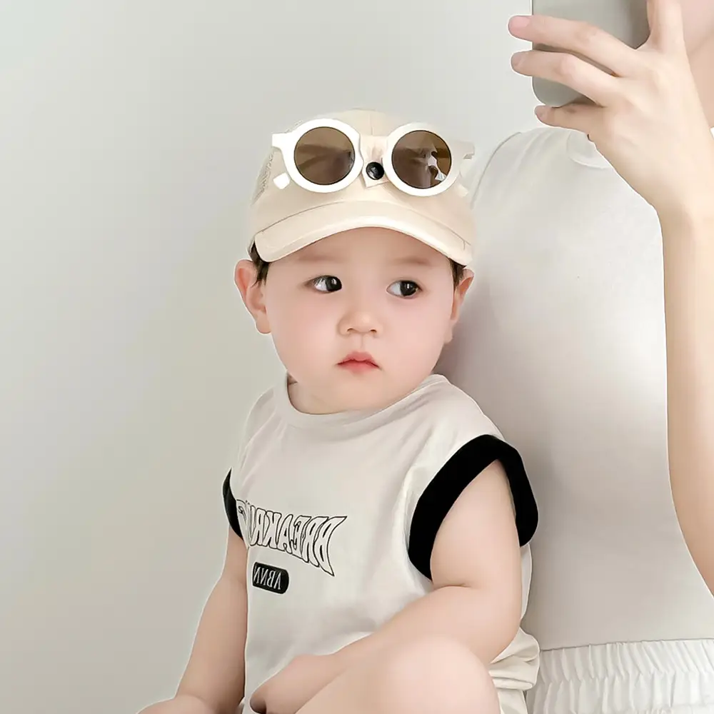 Baby Sun Hat with Sunglasses Korean Style Detachable — feature 3