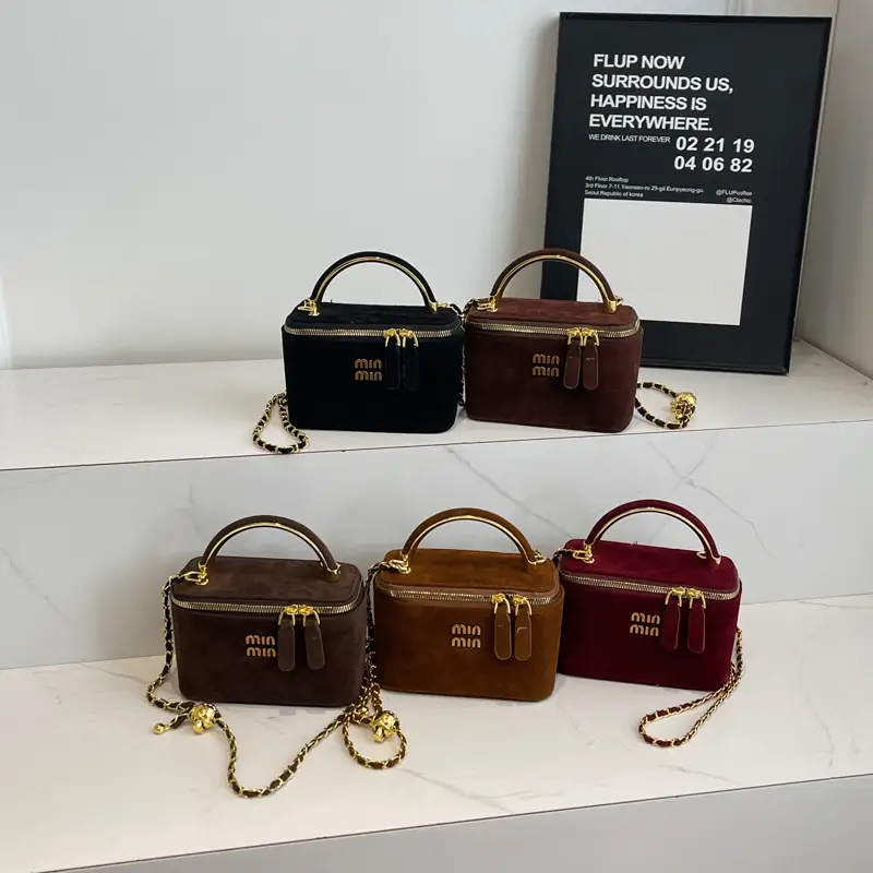 2025 New Minnotti Brown Suede Shoulder Bag - Image 7