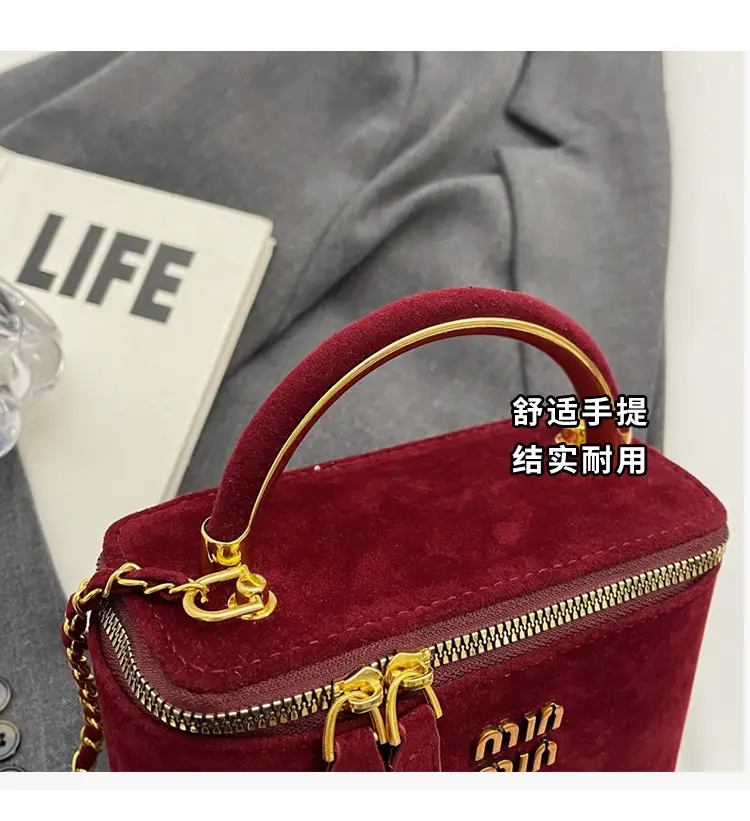 2025 New Minnotti Brown Suede Shoulder Bag — feature 5