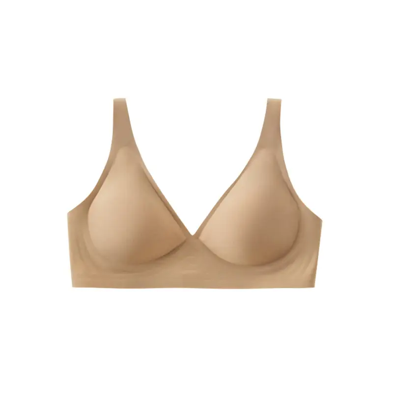 Seamless Jelly Strip Bra, Thin Style, Small Chest Gathering, Invisible Fit, Women's Wireless Bra, Summer Bra