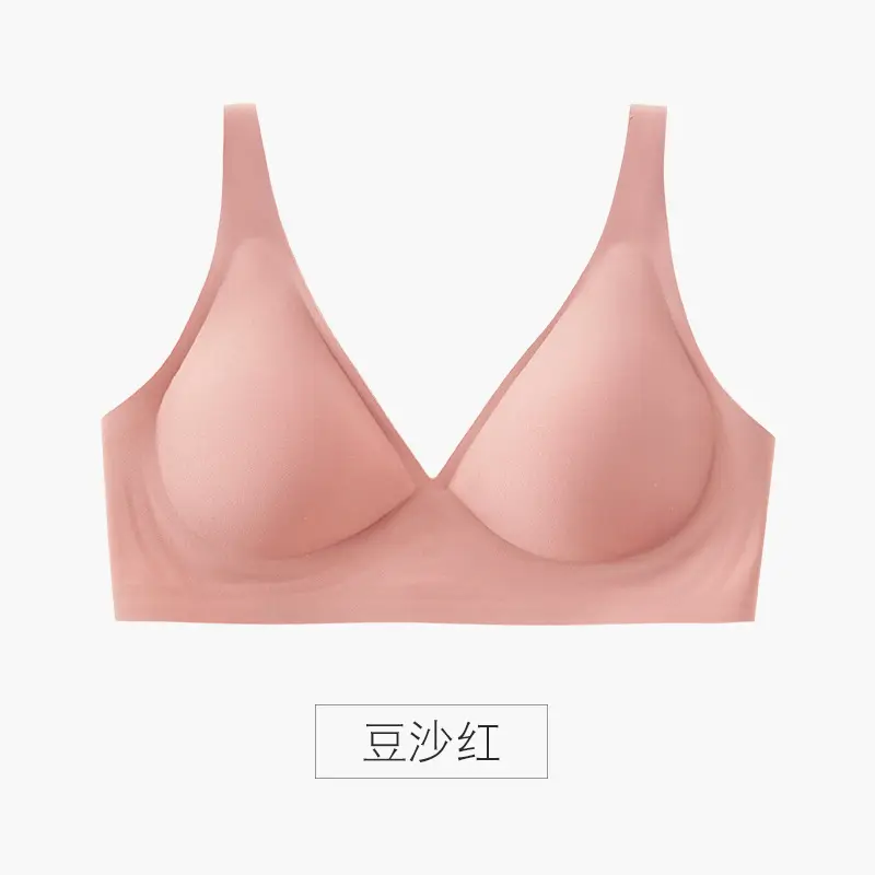 Seamless Jelly Strip Bra, Thin Style, Small Chest Gathering, Invisible Fit, Women's Wireless Bra, Summer Bra