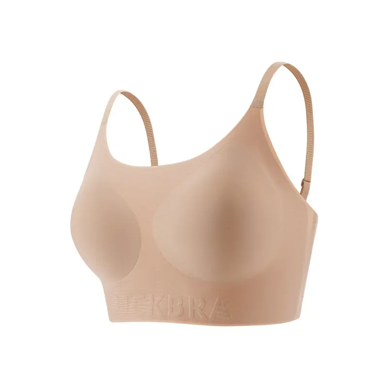 Xingjia Same-style Invisible Seamless Liquid Foundation Underwear Women's Special Tone Skin Color Comfortable White T Non-transparent Bra
