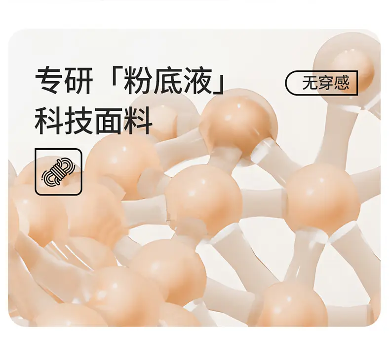 Xingjia Same-style Invisible Seamless Liquid Foundation Underwear Women's Special Tone Skin Color Comfortable White T Non-transparent Bra — feature 12