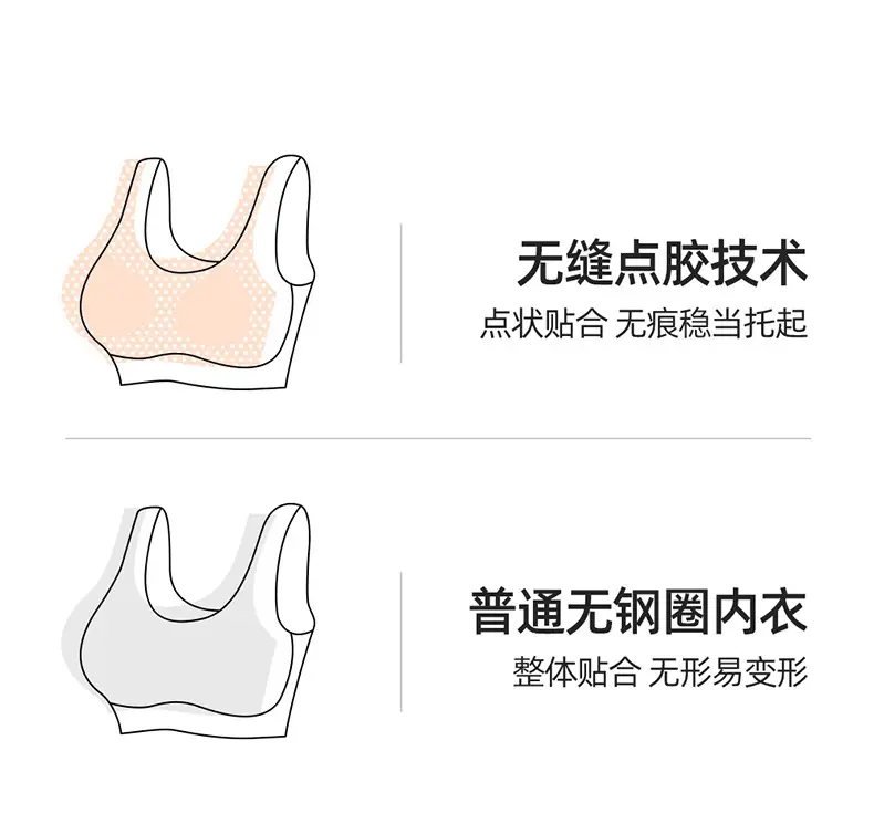 Xingjia Same-style Invisible Seamless Liquid Foundation Underwear Women's Special Tone Skin Color Comfortable White T Non-transparent Bra — feature 8