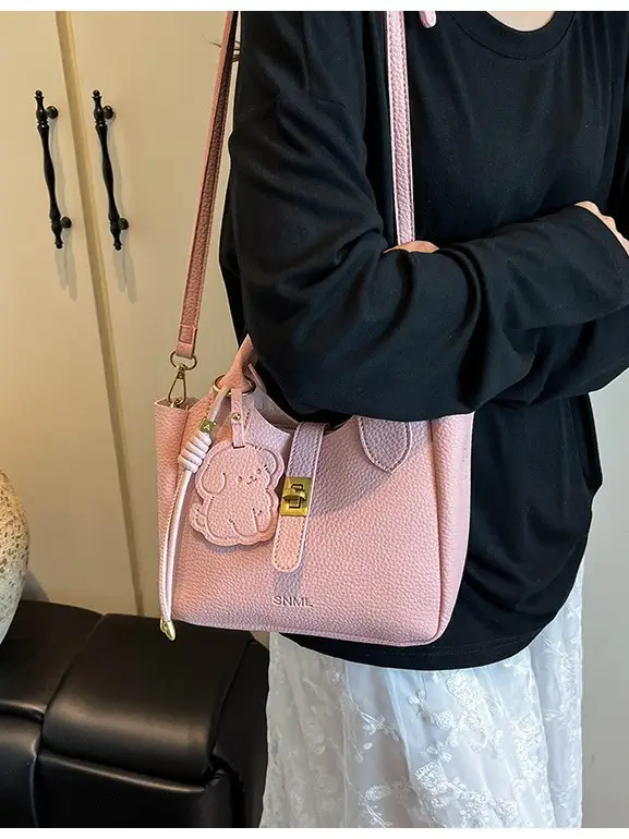 Women Crossbody Bag Yellow Leather 2026 Summer - Image 7