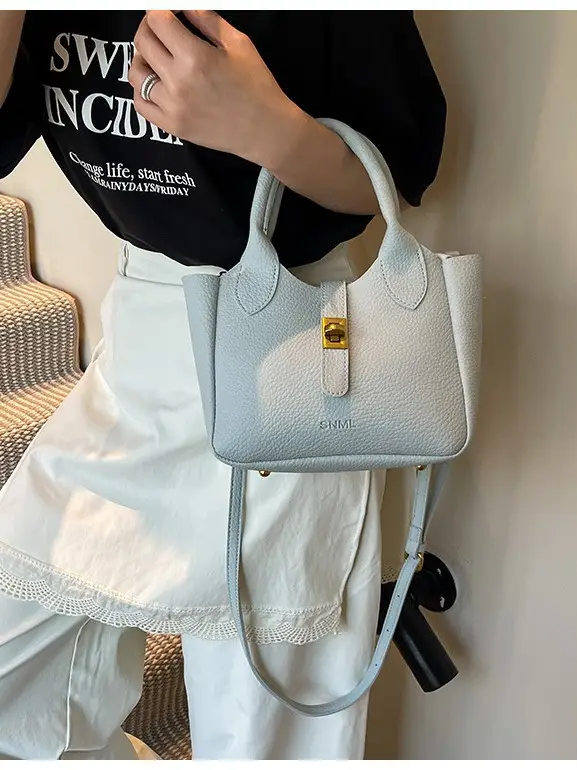 Women Crossbody Bag Yellow Leather 2026 Summer - Image 8
