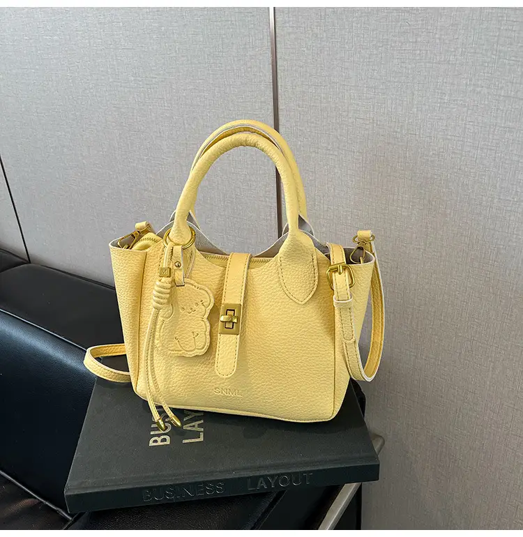 Women Crossbody Bag Yellow Leather 2026 Summer — feature 38