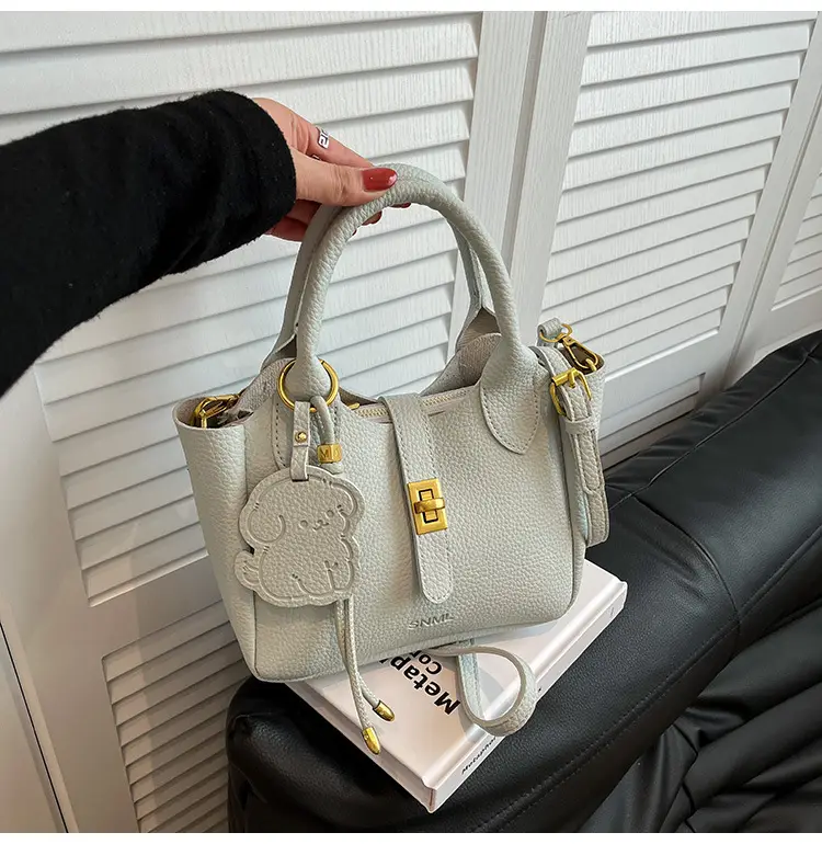 Women Crossbody Bag Yellow Leather 2026 Summer - Image 3