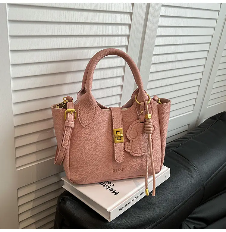 Women Crossbody Bag Yellow Leather 2026 Summer - Image 4