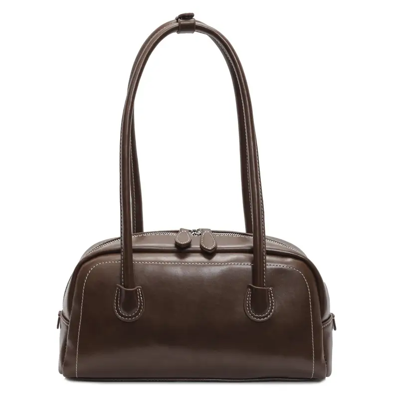 Women's Brown Leather Shoulder Bag 2026 New Fashion - Image 9