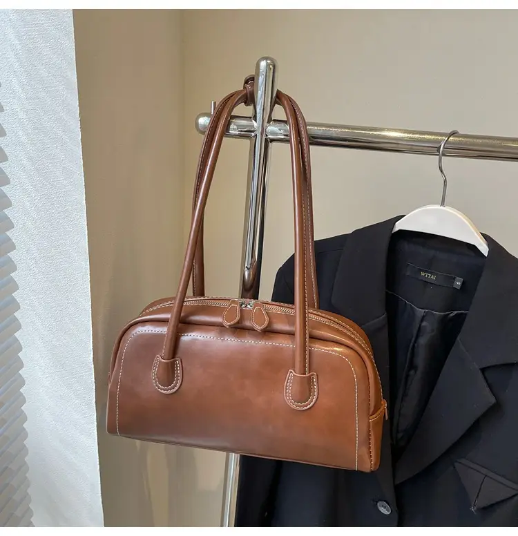 Women's Brown Leather Shoulder Bag 2026 New Fashion — feature 11