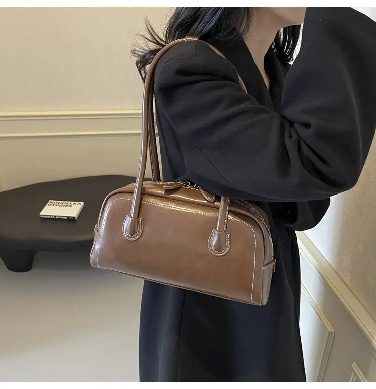 Women's Brown Leather Shoulder Bag 2026 New Fashion — feature 13