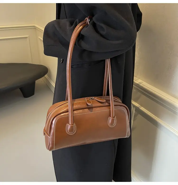 Women's Brown Leather Shoulder Bag 2026 New Fashion — feature 14