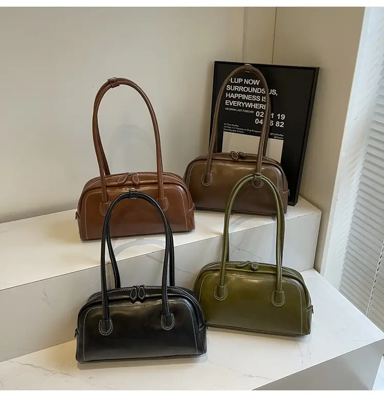 Women's Brown Leather Shoulder Bag 2026 New Fashion — feature 21