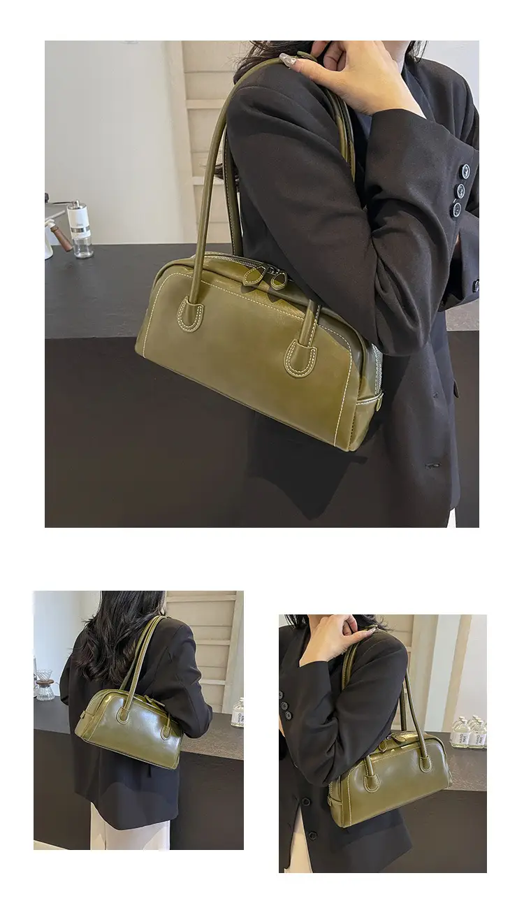 Women's Brown Leather Shoulder Bag 2026 New Fashion — feature 4