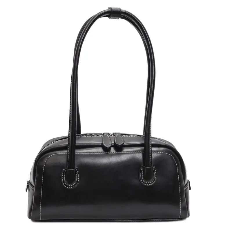 Women's Brown Leather Shoulder Bag 2026 New Fashion - Image 2