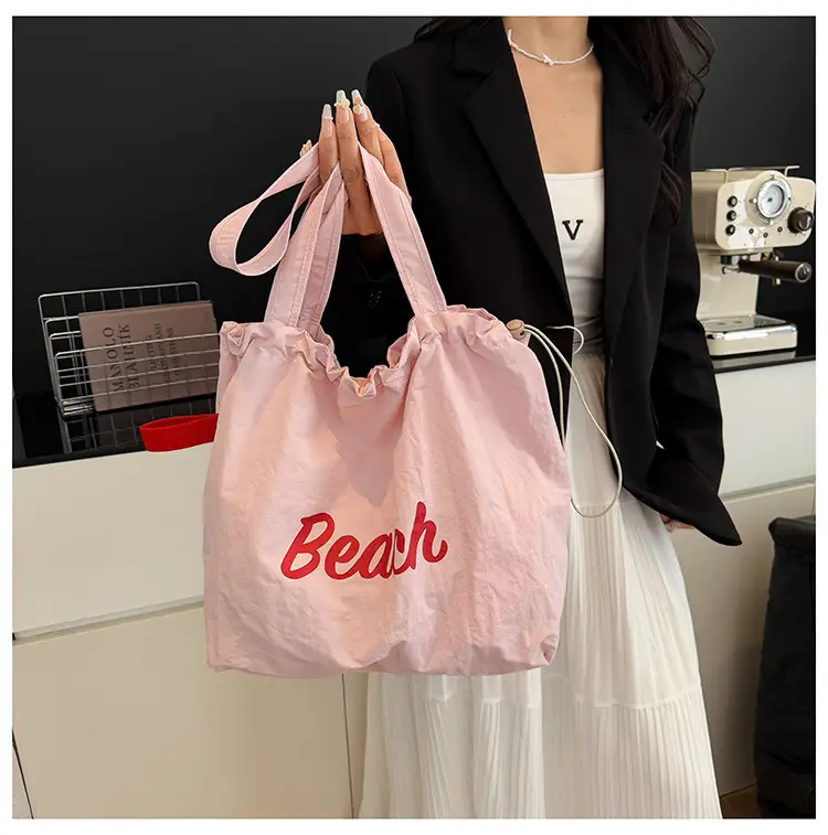 Red Printed Lazy Tote Bag for Women — feature 11