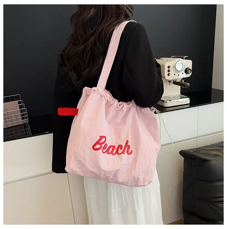 Red Printed Lazy Tote Bag for Women — feature 12