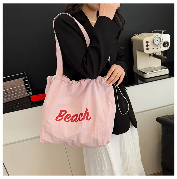 Red Printed Lazy Tote Bag for Women — feature 13