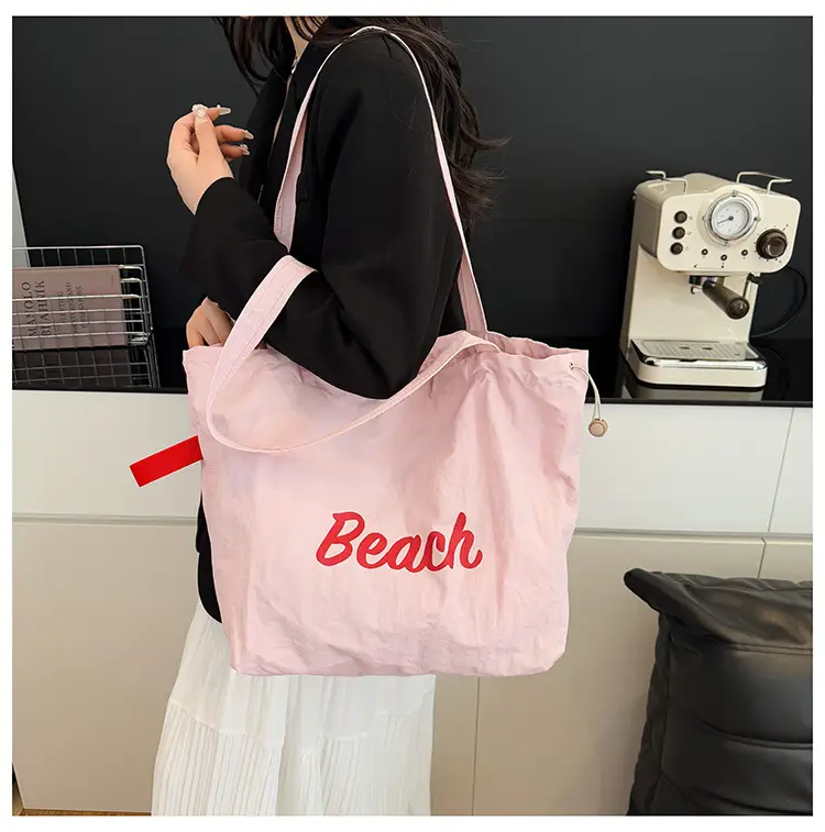 Red Printed Lazy Tote Bag for Women — feature 14