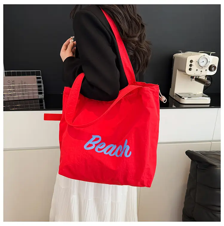 Red Printed Lazy Tote Bag for Women — feature 18