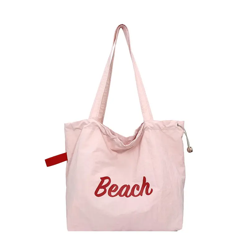 Red Printed Lazy Tote Bag for Women - Image 2