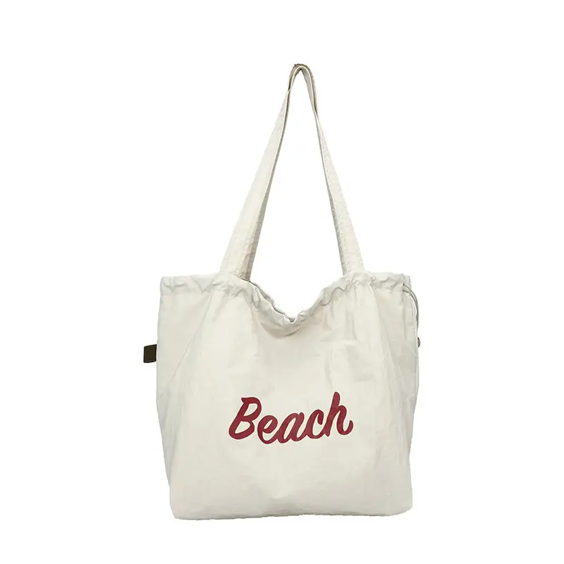 Red Printed Lazy Tote Bag for Women - Image 3