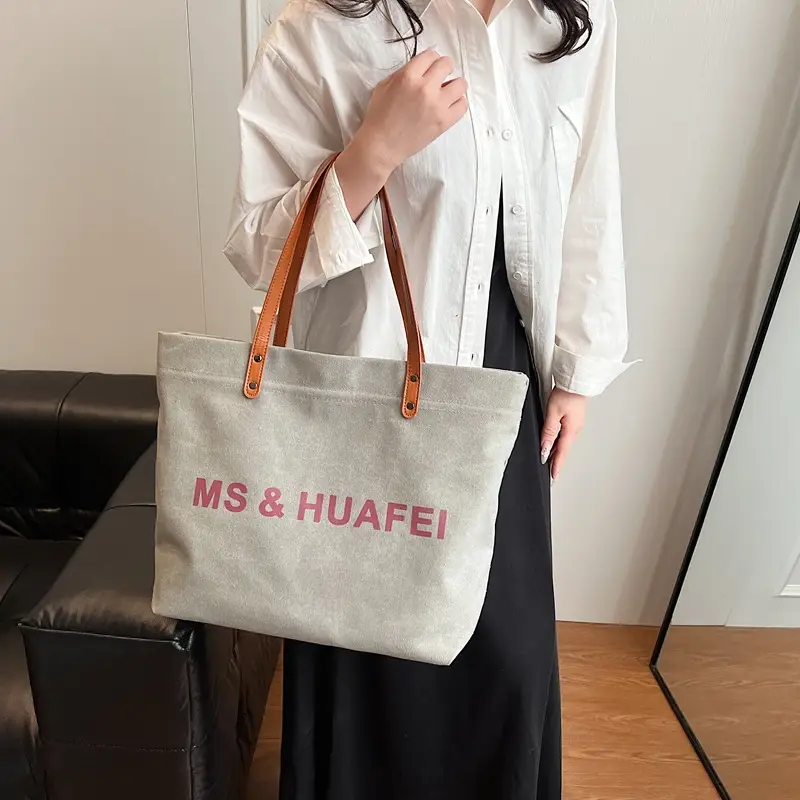 Women Minimalist Tote Bag 2025 Spring Large Capacity - Image 6