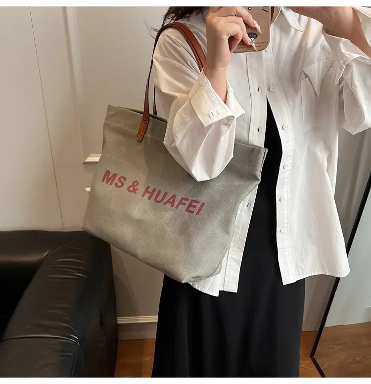 Women Minimalist Tote Bag 2025 Spring Large Capacity — feature 25