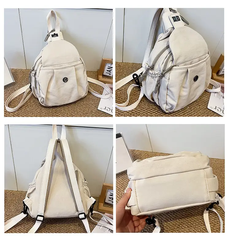 Light Pink Multifunctional Backpack for Daily Use — feature 12
