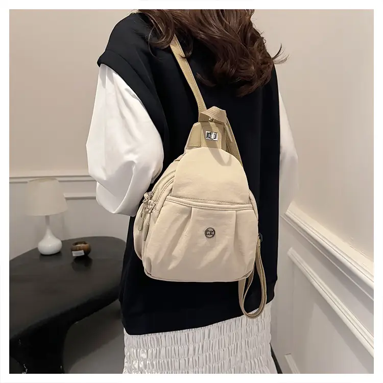Light Pink Multifunctional Backpack for Daily Use — feature 21