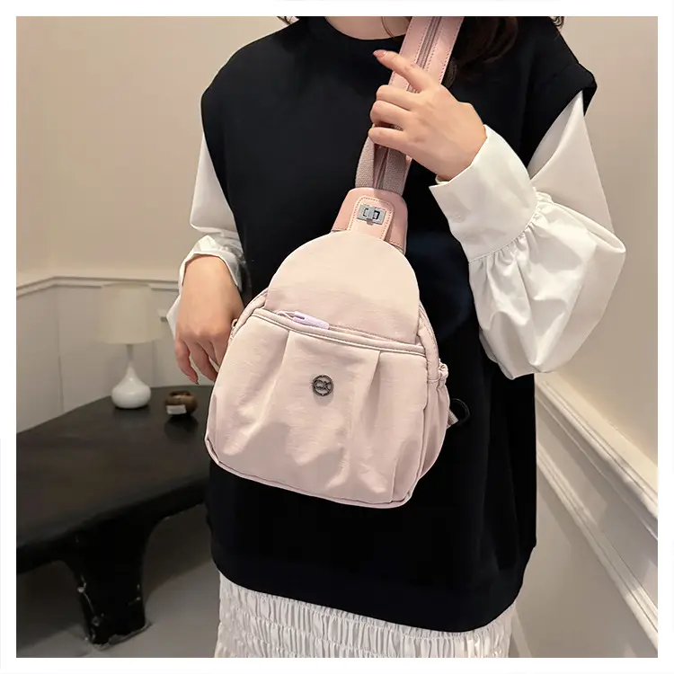 Light Pink Multifunctional Backpack for Daily Use — feature 24