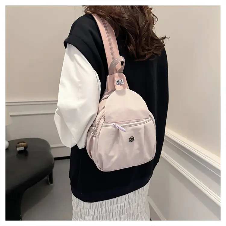 Light Pink Multifunctional Backpack for Daily Use — feature 25